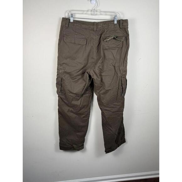 Vintage J.Crew Military Fleece Lined Cargo Pants 36x32 Utility Baggy Y2K - Picture 4 of 9
